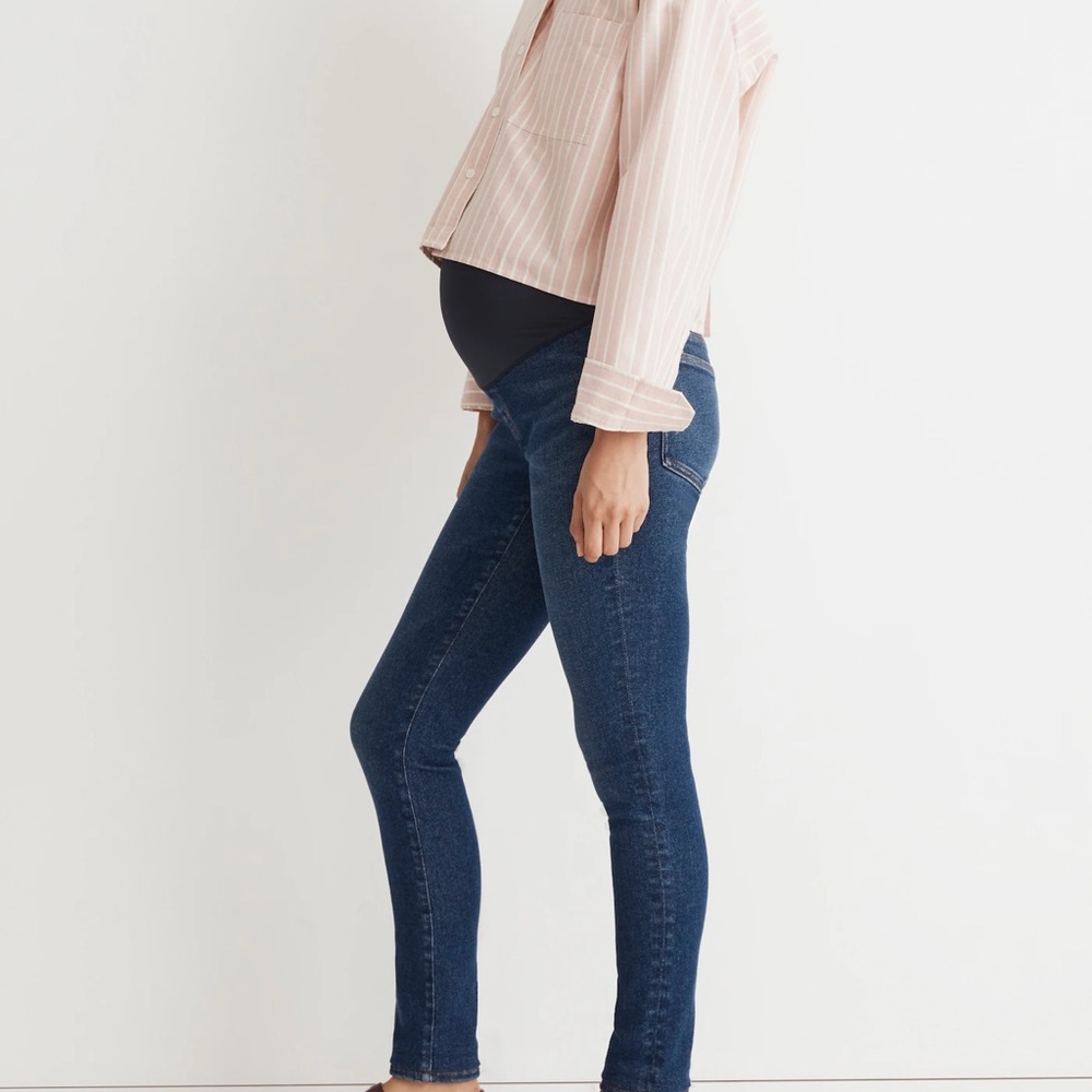 Madewell stovepipe Maternity jeans